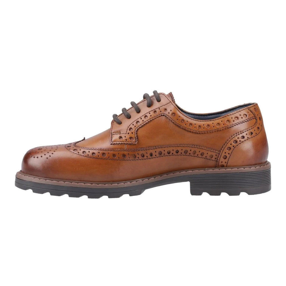 Tan - Side - Cotswold Mens Ramsden Leather Brogues