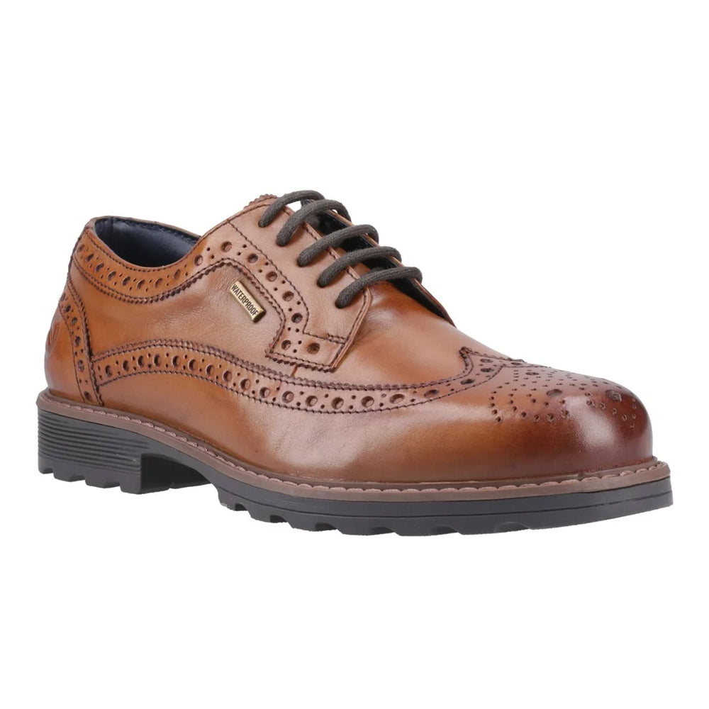 Tan - Pack Shot - Cotswold Mens Ramsden Leather Brogues