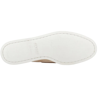 Linen - Side - Sperry Mens Authentic Leather 2 Eyelet Boat Shoes
