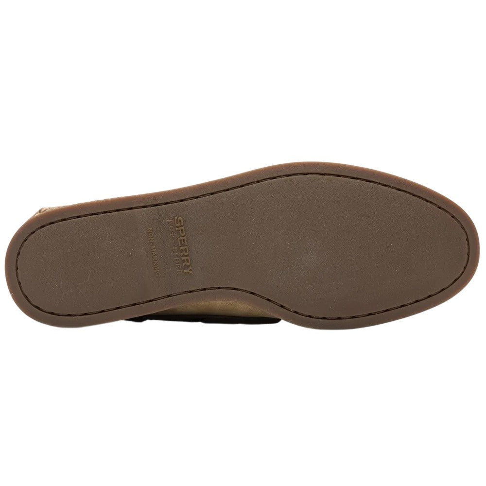 Tan - Side - Sperry Mens Authentic Leather 2 Eyelet Boat Shoes