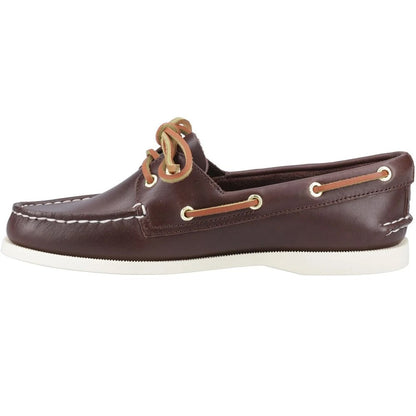 Brown - Lifestyle - Sperry Mens Authentic Leather 2 Eyelet Boat Shoes
