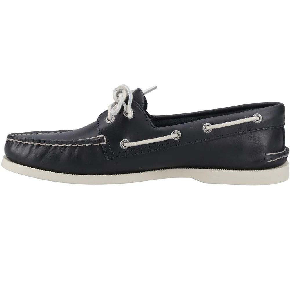 Navy - Lifestyle - Sperry Mens Authentic Leather 2 Eyelet Boat Shoes