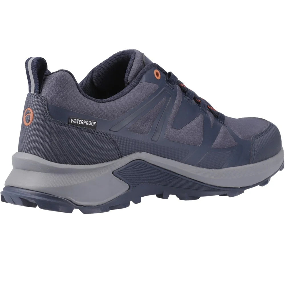 Navy - Back - Cotswold Mens Horton Recycled Low Hiking Shoes