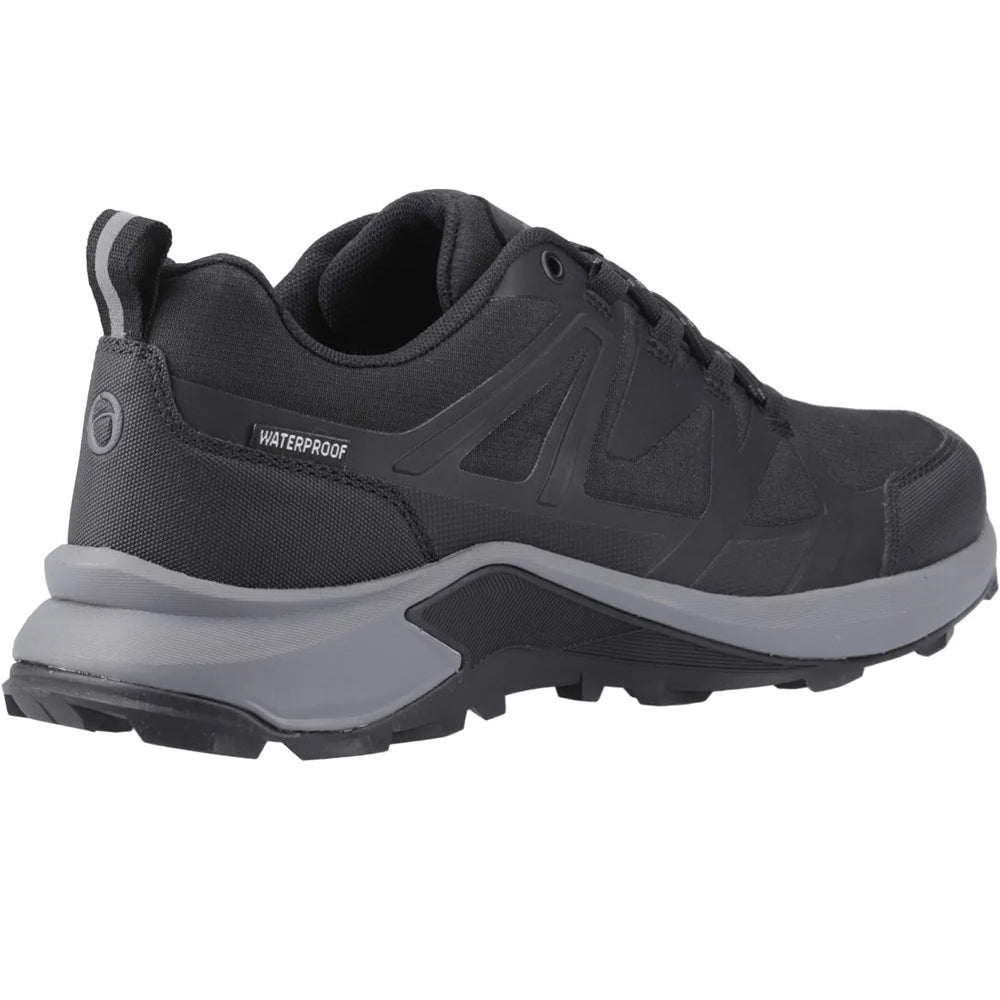 Black - Back - Cotswold Mens Horton Recycled Low Hiking Shoes