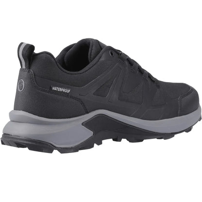 Black - Back - Cotswold Mens Horton Recycled Low Hiking Shoes
