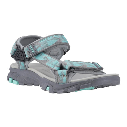 Grey-Turquoise - Pack Shot - Cotswold Womens-Ladies Stanton Sandals