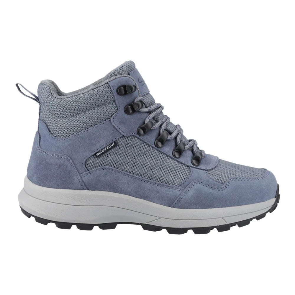 Blue - Front - Cotswold Womens-Ladies Oddington Suede Waterproof Hiking Boots