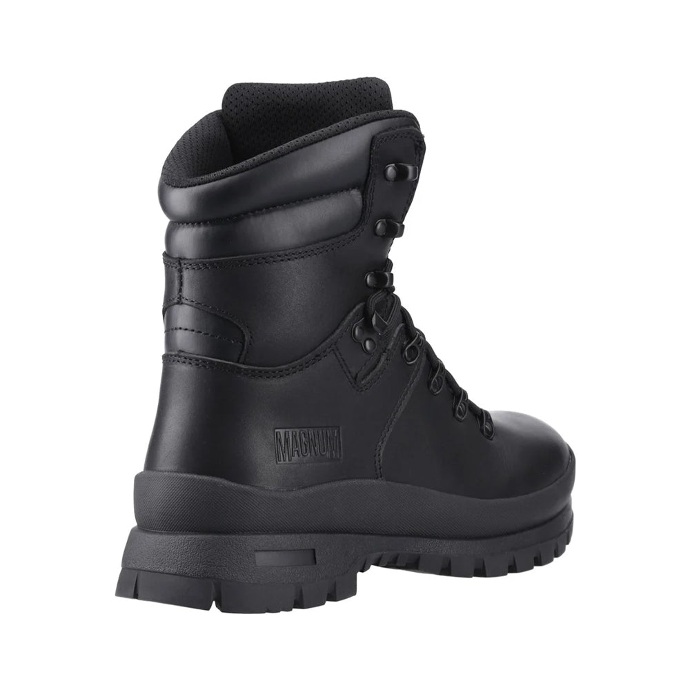 Black - Back - Magnum Unisex Adult Valiance Full Grain Leather Ankle Boots