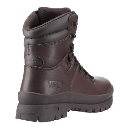 Brown - Back - Magnum Unisex Adult Valiance Full Grain Leather Ankle Boots