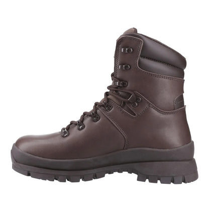 Brown - Side - Magnum Unisex Adult Valiance Full Grain Leather Ankle Boots