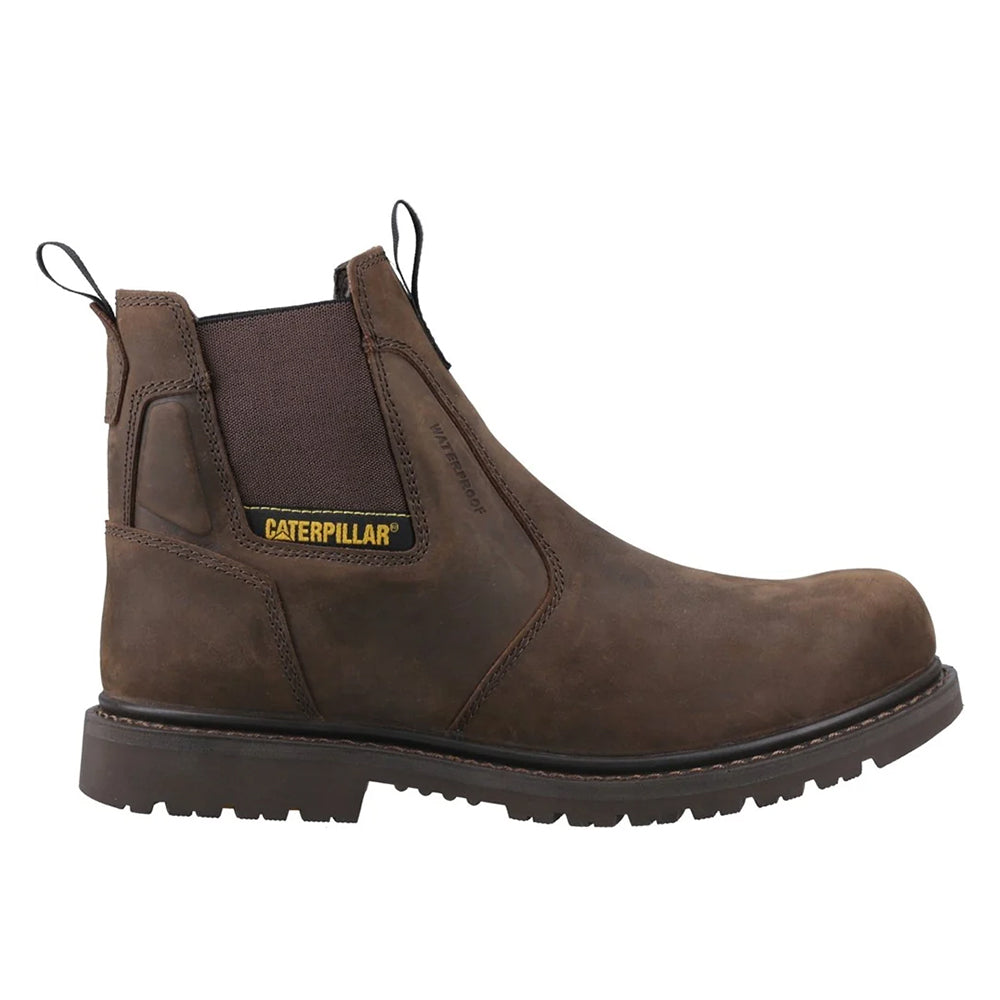 Brown - Front - Caterpillar Mens Ager Dealer Leather Occupational Work Boots