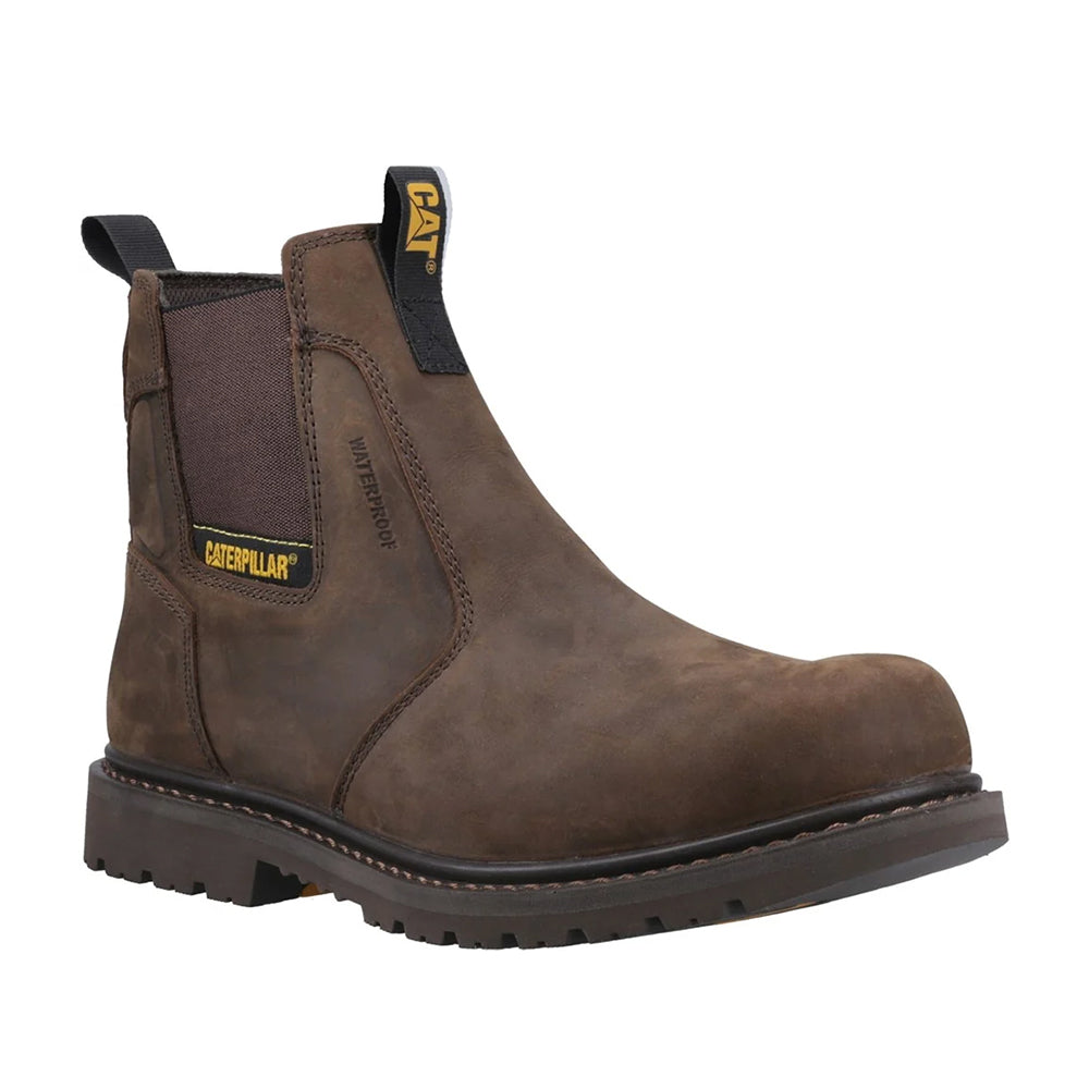 Brown - Pack Shot - Caterpillar Mens Ager Dealer Leather Occupational Work Boots
