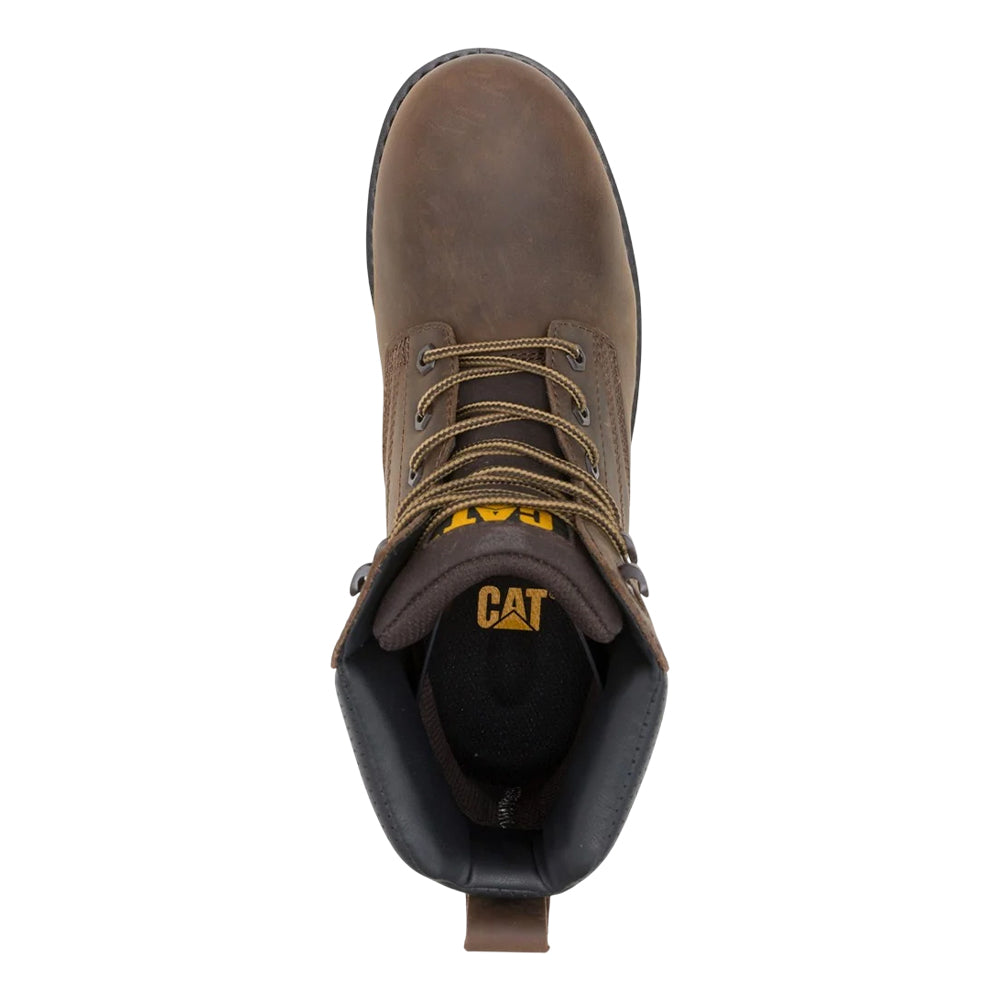 Brown - Lifestyle - Caterpillar Mens Silva Leather Lace Up Work Boots