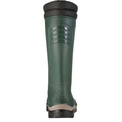 Heritage Green-Black - Back - Dunlop Unisex Adult Blizzard Wellington Boots