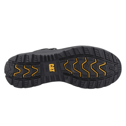 Black - Lifestyle - Caterpillar Mens Inductor Leather Mid Cut Mesh Safety Boots