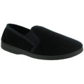 NAVY - Front - Mirak Highbury Slip-On Slipper - Mens Slippers