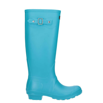 Turquoise - Back - Cotswold Sandringham Buckle-Up Womens Wellington Boots