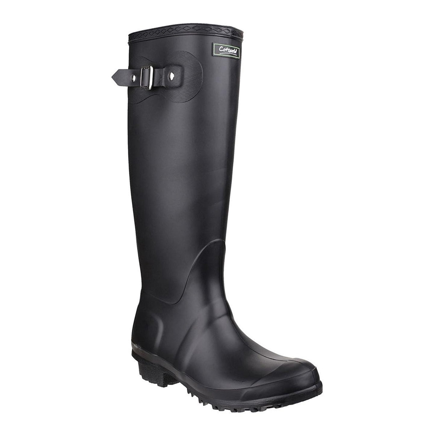Black - Back - Cotswold Sandringham Buckle-Up Womens Wellington Boots