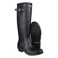 Black - Pack Shot - Cotswold Sandringham Buckle-Up Womens Wellington Boots