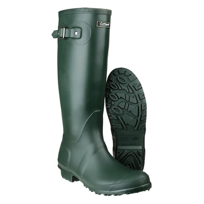 Green - Pack Shot - Cotswold Sandringham Buckle-Up Womens Wellington Boots