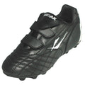 Black-Silver - Front - Mirak Forward Moulded - Boys Boots - Football-Rugby Boots