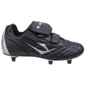 Black - Back - Mirak Forward Childrens-Kids Boys Football-Rugby Screw-In Boots