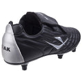 Black - Side - Mirak Forward Childrens-Kids Boys Football-Rugby Screw-In Boots