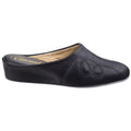 Black - Back - Cincasa Menorca Mahon Ladies Slipper - Womens Slippers