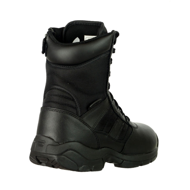 Black - Back - Magnum Panther 8inch Side Zip (55627) - Womens Boots