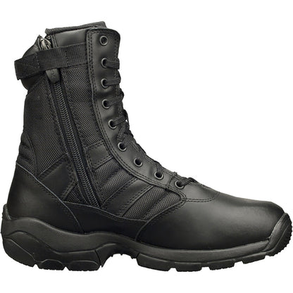 Black - Side - Magnum Panther 8inch Side Zip (55627) - Mens Boots
