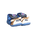 Blue - Side - Mirak Bungle Childrens Touch Fastening Slipper - Boys Slippers - Childrens Slippers