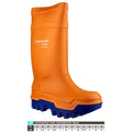 Orange - Close up - Dunlop C662343 Purofort Thermo + Full Safety Wellington - Mens Boots - Safety Wellingtons