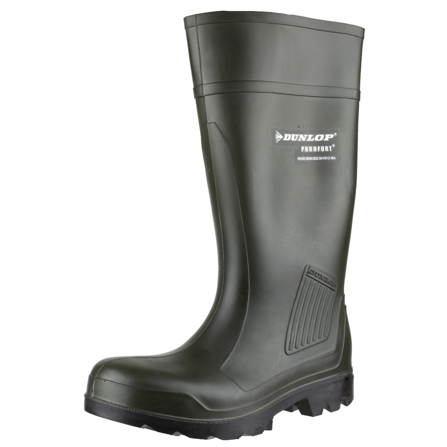 Green - Lifestyle - Dunlop D460933 Purofort PRO Non-Safety - Mens Boots - Plain Rubber Wellingtons