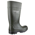 Green - Pack Shot - Dunlop D460933 Purofort PRO Non-Safety - Mens Boots - Plain Rubber Wellingtons