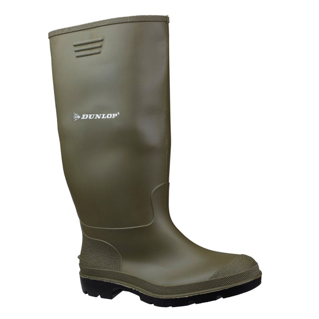 Green - Back - Dunlop Pricemastor PVC Welly - Womens Boots