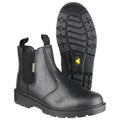 Black - Side - Amblers Steel FS116 Pull-On Dealer Boot - Unisex Boots