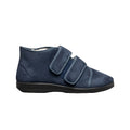 Navy - Side - GBS Med Torbay Unisex Extra Wide Fit Slipper