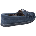 Navy - Pack Shot - Cotswold Suede Alberta Slipper - Mens Slippers