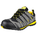 Black-Grey-Yellow - Pack Shot - Amblers Safety FS42C Safety Trainer - Mens Shoes