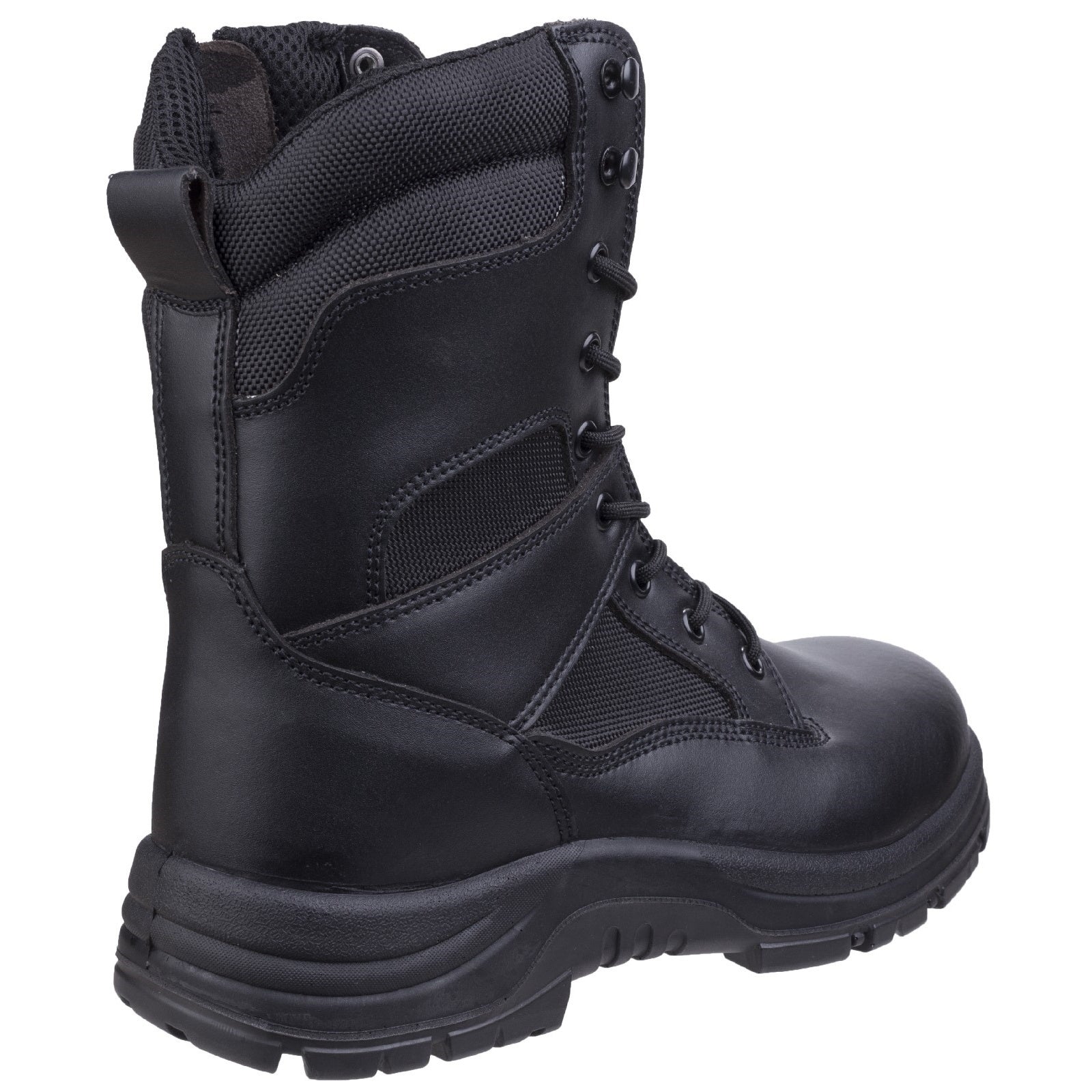 Black - Pack Shot - Amblers Combat Boot - Mens Boots