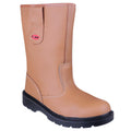 Tan - Front - Centek FS334 Safety Rigger Boot - Unisex Boots