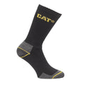 Black - Front - Caterpillar Crew Work Sock - 3 Pair Pack - Mens Socks