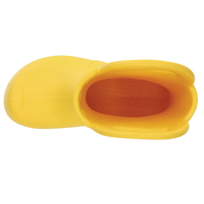 Yellow - Side - Crocs Childrens-Kids Handle It Wellington Boots