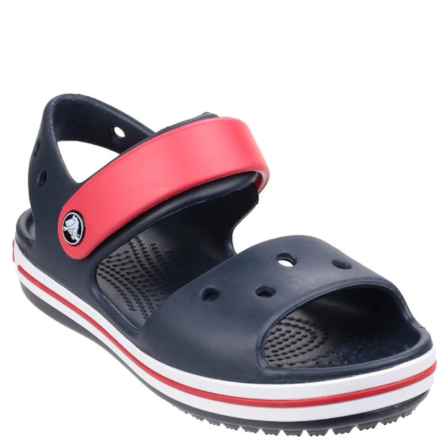 Navy - Front - Crocs Childrens-Kids Crocband Sandals - Clogs