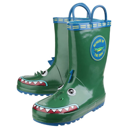 Crocodile - Pack Shot - Cotswold Childrens Puddle Boot - Boys Boots