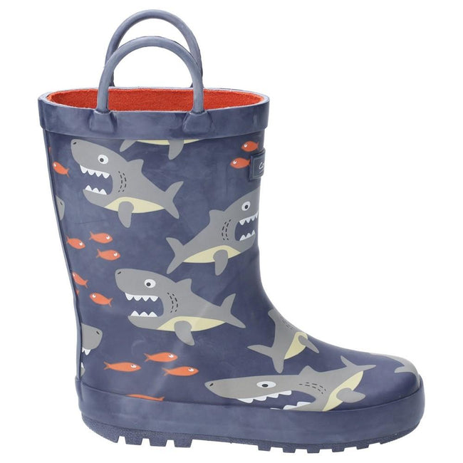 Shark - Front - Cotswold Childrens Puddle Boot - Boys Boots