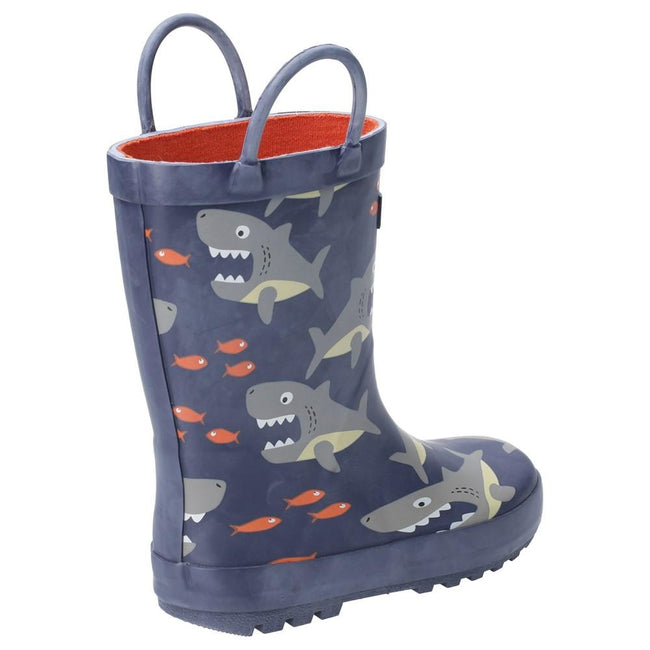 Shark - Side - Cotswold Childrens Puddle Boot - Boys Boots