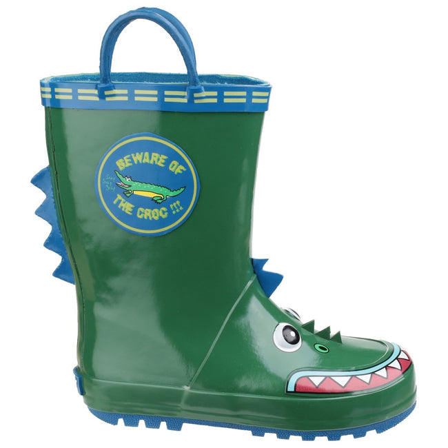 Crocodile - Back - Cotswold Childrens Puddle Boot - Boys Boots