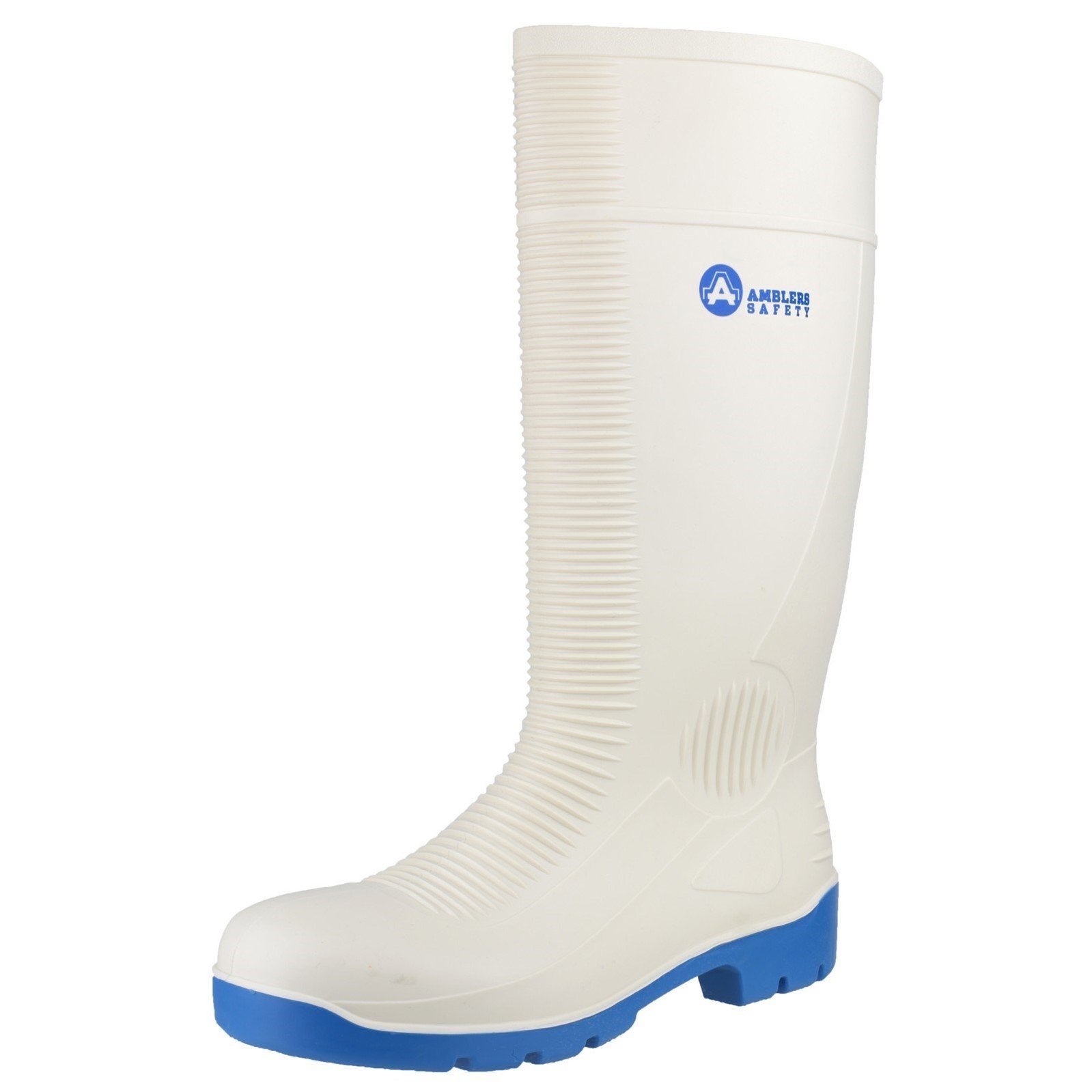 White - Side - Amblers Safety Wellington FS98 - Mens Boots