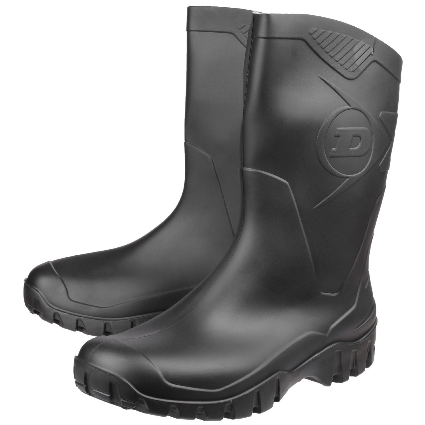Black - Lifestyle - Dunlop Dee Calf K580011 Mens Wellington Boots